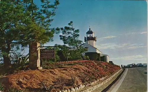 Kalifornien Old Point Loma Lighthouse CABRILLO NATIONAL MONUMENT, USA 1964