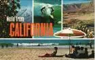 Kalifornien  Kalifornien allgemein Mulit-View Postcard California USA 1965