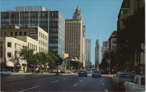 ChicagoMichigan Avenue along he Magnificent MileUSA Illinois 1965