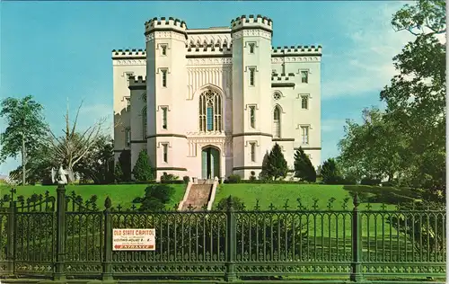Postcard Baton Rouge OLD STATE CAPITOL Lousiana USA 1970