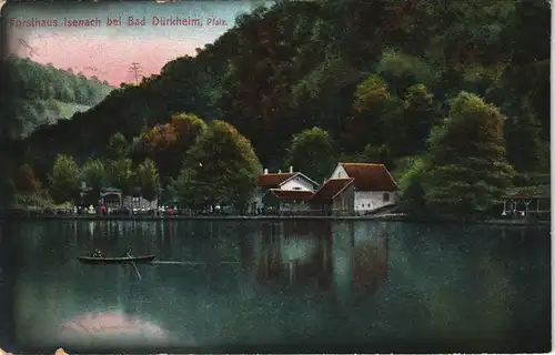 Bad Dürkheim Umlandansicht Partie am Forsthaus Isenach Pfalz 1911