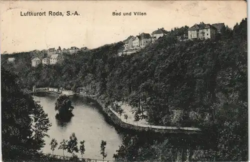 Ansichtskarte Stadtroda Bad und Villen 1920