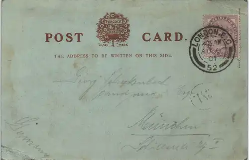 Postcard Ramsgate Hafen, Harbour - Mondscheinlitho 1901