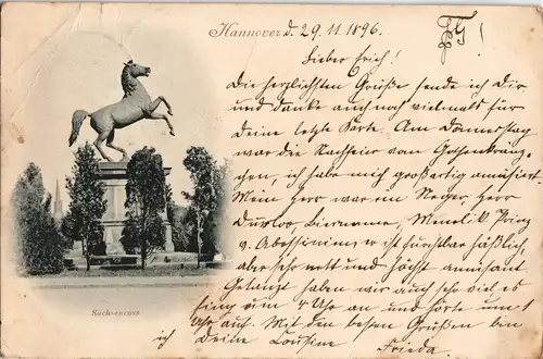 Ansichtskarte Hannover Sachsenross 1896