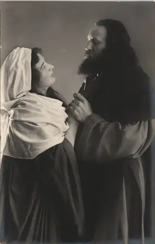 Oberammergau Oilizielle Postkarte  Abschied Jesu   Maria Passionsspiele 1910