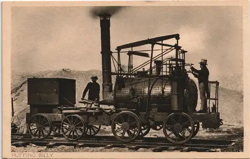 Ansichtskarte München Deutsches Museum Puffing Billy 1923