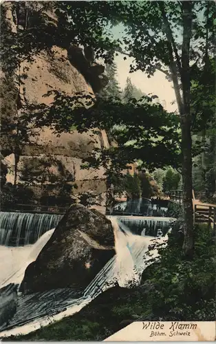 Postcard Jonsdorf (CZ) Janov Wilde Klamm - coloriert 1908