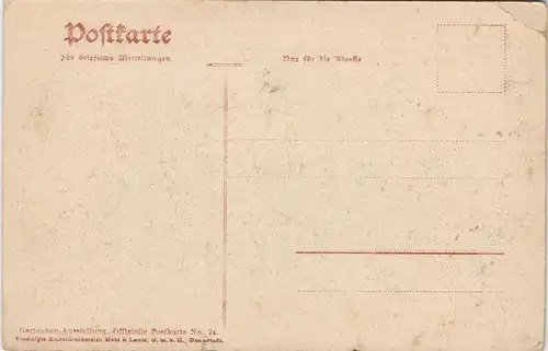 Ansichtskarte Darmstadt GARTENBAU-AUSSTELLUNG - Kakteenlandschaft 1905