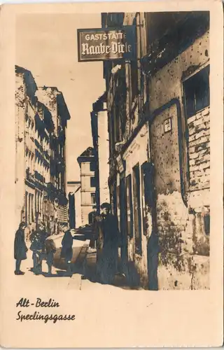 Ansichtskarte Berlin Sperlingsgasse 1956