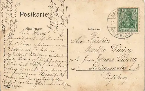 Ansichtskarte Neukirchen (Pleiße) Partie an der Stadt 1909