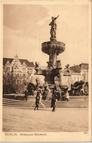 Ansichtskarte Tiergarten-Berlin HERKULES-BRUNNEN. Lützowplatz 1925