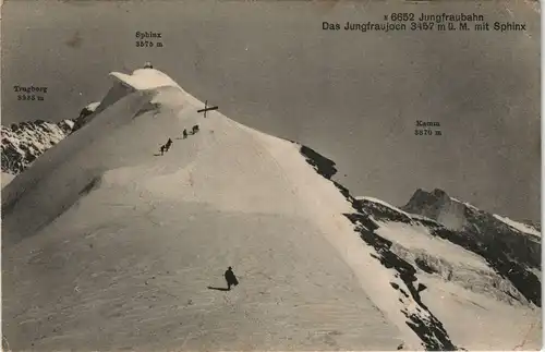 Ansichtskarte Lauterbrunnen Jungfraujoch - Bergsteiger 1908