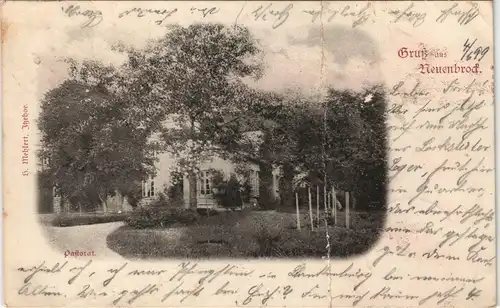 Ansichtskarte Neuenbrook Pastorat 1899
