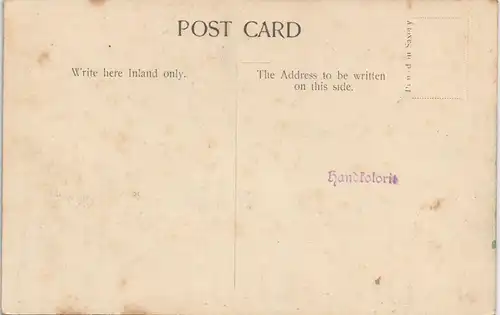 Postcard Hartlepool BURN VALLEY GARDENS, WEST HARTLEPOOL 1911