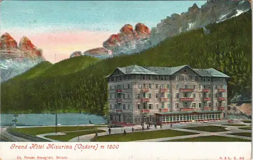 Hayden Cortina d’Ampezzo | Anpë  Grand Hôtel Misurina (Cadore) m 1800 1911