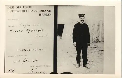 Flugwesen  Zeppelin Deutscher Luftschiffer Verband Flugzeug Führer 1960 REPRO