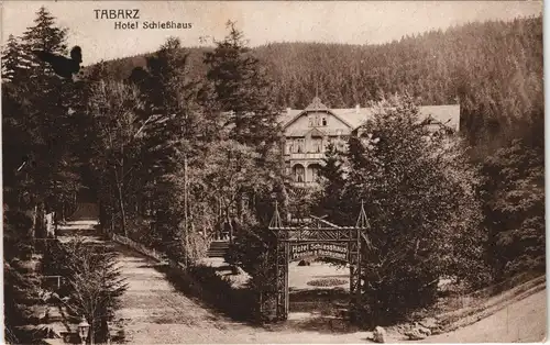 Ansichtskarte Tabarz/Thüringer Wald Hotel Schießhaus 1920
