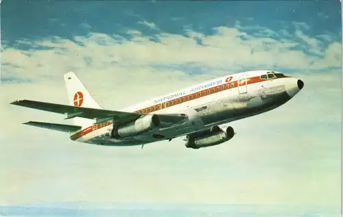 Ansichtskarte  NATIONAL AIRWAYS BOEING 737 TWINJET Flugwesen - Flugzeuge 1978