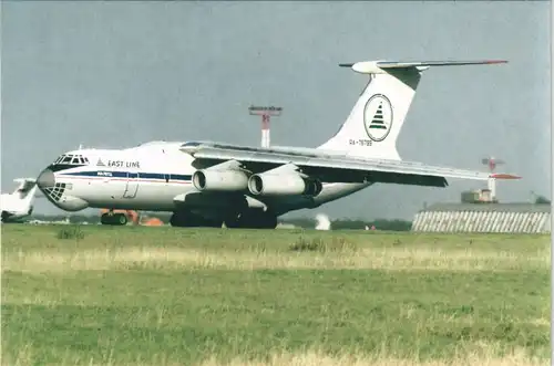 Ansichtskarte  IL-76TD Flugwesen - Flugzeuge EAST LINE 2001