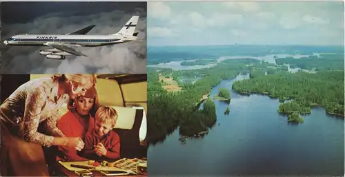 Ansichtskarte  FINNAIR Flugwesen - Flugzeuge 3 Bild 1980