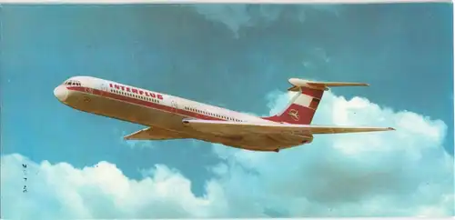 Ansichtskarte  Interflug DDR Flugzeug 1980