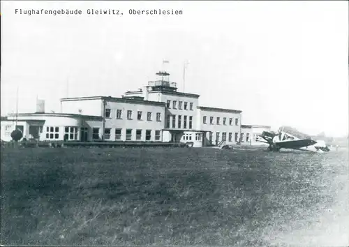 Gleiwitz Gliwice Flughafengebäude Flughafen   ca. anno 1920 1980 REPRO