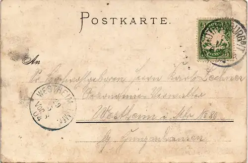 Rothenburg ob der Tauber Tilly's Einzug  1631 Festspiel-Künstler-Postkarte 1904