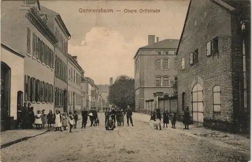 Germersheim Obere Orffstraße Kinder u. Jugendliche Straßen Ansicht 1913