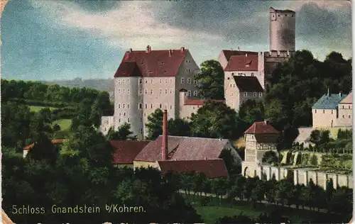 Gnandstein-Kohren-Sahlis Schloss Burg Gnandstein (Castle) 1910/1906