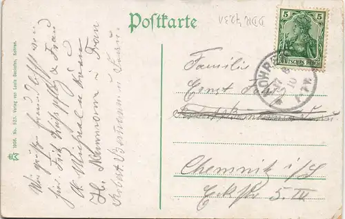 Gnandstein-Kohren-Sahlis Schloss Burg Gnandstein (Castle) 1910/1906