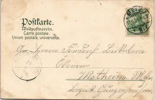 CPA Metz Theaterplatz/Place du Theatre - Litho Lothringen 1905