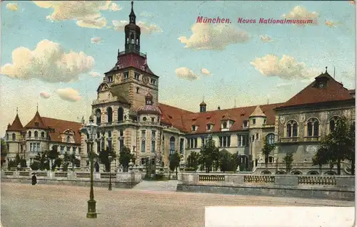 Ansichtskarte München Bayrisches Nationalmuseum 1909