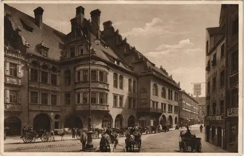 Ansichtskarte München Hofbräuhaus 1917