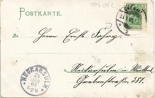 Ansichtskarte Chemnitz Strassen Ansicht 181er Kaserne 1905