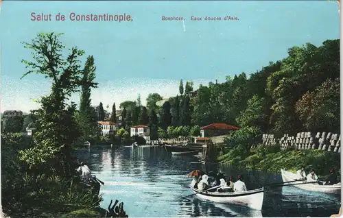 Istanbul  Constantinople Bosphore, Eaux douces d'Asie, Umland-Ansicht 1910