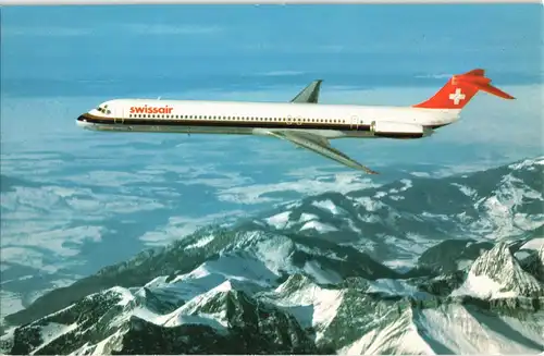 Swissair MCDONNELL-DOUGLAS MD-81 Flugzeug Airplane Flugwesen 1980