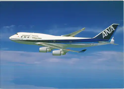 Japan Flugzeug Airplane Flugwesen ANA All Nippon Airways Jumbo-Jet 1990