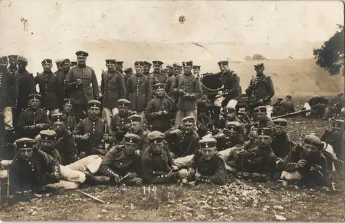 Hammelburg Soldaten Foto 1. Weltkrieg (Atelier Spahn Hammelburg) Mörser
 1905