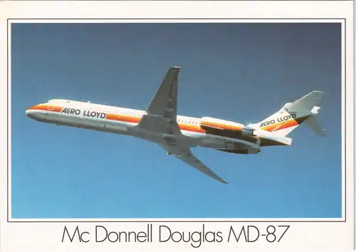 AERO LLOYD Mc Donnell Douglas MD-87 Flugwesen Flugzeug Airplane 1990