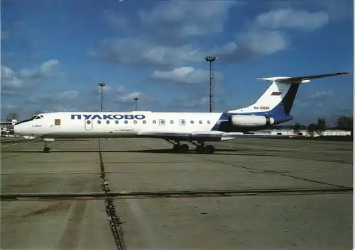 Schönefeld-Berlin PULKOVO AVIATION TU-134A-3 Flugwesen Flugzeug Airplane 2000