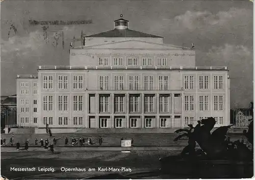 Ansichtskarte Leipzig Oper Opernhaus am Karl-Marx-Platz DDR Ansicht 1962