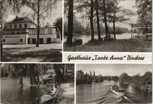 Potsdam DDR Mehrbild-AK mit Gasthaus Tante Anna Bindow Bezirk Potsdam 1979