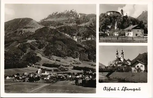 Ansichtskarte Aschau im Chiemgau 3 Bild: Stadtansichten 1961