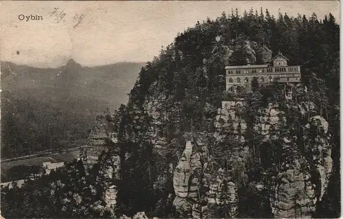 Ansichtskarte Oybin Berg - Baude 1909