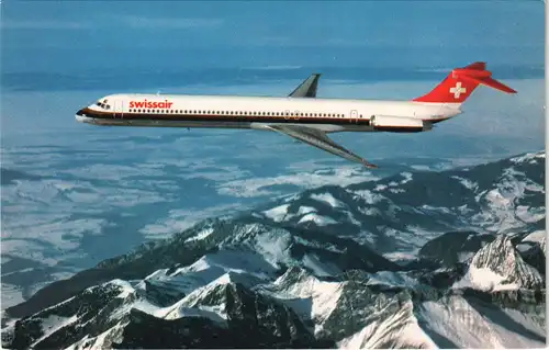 Ansichtskarte  swissair MCDONNELL DOUGLAS DC-9-81 Flugwesen - Flugzeuge 1978