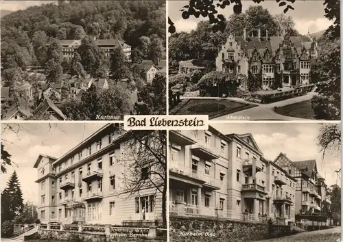 Bad Liebenstein DDR  Kurhaus, Altenstein, Kurheim Olga, Bernhard 1979