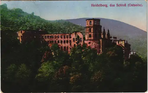 Ansichtskarte Heidelberg Schloß (Ostseite) Castle, Heidelberger Schloss 1922