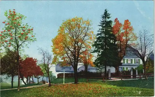 Rehefeld-Altenberg (Erzgebirge) Photochromie - Jägerhof - Stimmungsbild 1913