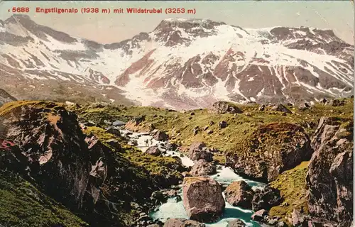 Ansichtskarte Adelboden Engstligenalp (1938 m) mit Wildstrubel (3253 m) 1913