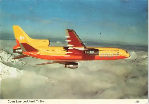 Ansichtskarte  Court Line Lockheed TriStar Flugwesen - Flugzeuge 1978